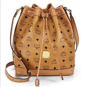 MCM drawstring bucket bag - preowned